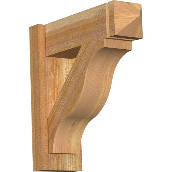 Ekena Millwork Funston Rough Sawn Arts and Crafts Outlooker, Western Red Cedar, 6"W x 18"D x 18"H OUT06X18X18FST03RWR - main